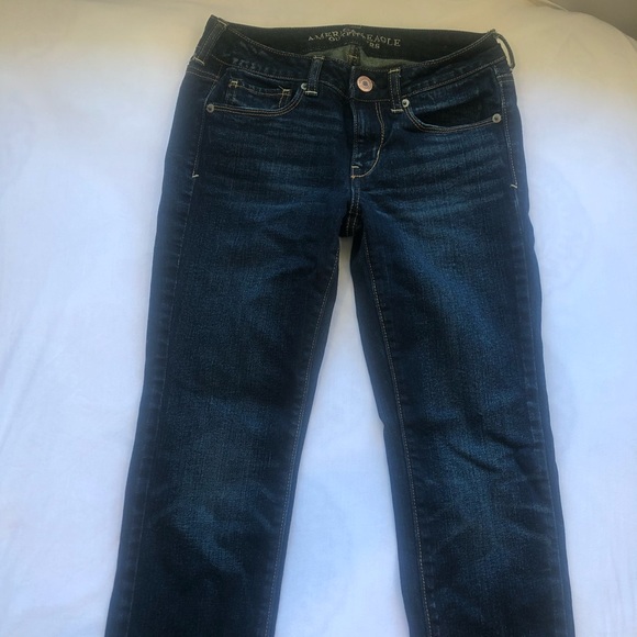 American Eagle Dark Wash Stretch Skinny Jeans - Picture 8 of 9